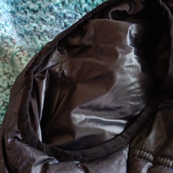 Andrew Marc Designer Puffer Vest Black Blue Speckled - Picture 15 of 15